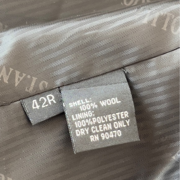 Vittorio St Angelo 100% wool Black Men's Blazer coat single breasted 3 bts 42R - Picture 6 of 10